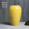 Decoración de Jarrón de Cerámica Jingdezhen para Sala de Estar, Adorno de Estilo Chino Nuevo de Lujo Ligero, Maceta Grande Vintage Hecha a Mano