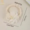 Diadema Fina de Malla con Flor y Lazo Transfronteriza Europea y Americana para Bebé Princesa, Accesorios para el Cabello, Gorro Suave Elástico para Bebé