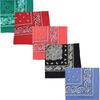 Fornecimento Transfronteiriço Lenço Quadrado de Poliéster com Estampa Paisley Flor de Caju Lenço Mágico para Uso ao Ar Livre Estilo Ciclismo Fabricante Fornecimento