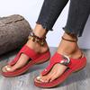 Pantuflas de Comercio Exterior Talla Grande para Mujer Primavera y Verano 2024 Nuevas Chanclas de Cuña de Moda Europea y Americana para Uso en Exteriores Chanclas de Playa para Mujer