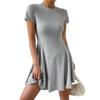 2026 Novo Europeu e Americano Transfronteiriço Feminino Shein Sexy Cauda de Peixe Ballet Saia Curta Emagrecedor Slim-Fit Vestido de Tricô