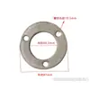 Tubo Redondo de Aço Inoxidável Espessado Placa de Flange Fixa Coluna de Corrimão de Guarda-Corpo de Escada Base de Pé Fixa com Placa Inferior Redonda