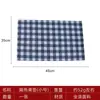 Estilo europeu poliéster impermeável placemat antiderrapante Western placemat doméstico xadrez isolado mesa de jantar de duas cores tapete transfronteiriço atacado