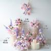Decoración de Boda Rosa Bola de Flores Arreglo Floral Tablero Kt Floral Diseño de Fiesta de Cumpleaños Flor para Mesa de Comedor Flor Artificial Flor Falsa Arreglo de Piso