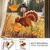 Adhesivos Estáticos de PVC para Ventanas de Acción de Gracias Venta al por Mayor Sombreros de Fiesta de Dibujos Animados Calabazas Pavos Maíz Pegatinas para Ventanas Pegatinas Decorativas de Vidrio