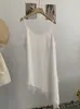 Camisola Irregular de Encaje Empalmado Omalai para Mujer, Ropa Exterior de Primavera y Verano, Top sin Mangas de Longitud Media 6819
