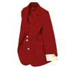 Moda Elegante de Primavera 2026, Blazer Versátil Casual para el Trabajo de Mujer, Chaqueta de Traje Casual de Moda Estilo Coreano para Mujer