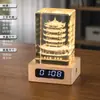 Personalización de Trofeos de Cristal Luminoso, Relojes de Madera Maciza Creativos, Adornos de Medallas, Souvenirs para Eventos de Reunión Anual de Empresas para Empleados