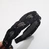 Nueva Diadema Elegante de Hada Saliente Todo Fósforo Accesorios para el Cabello Cabeza Alta Celebridad Cibernética Encaje Antideslizante con Dientes Banda de Cabello de Alto Grado