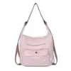 Bolso cruzado nuevo de moda transfronterizo para el trabajo, bolso cruzado versátil con múltiples bolsillos, gran capacidad, bolso casual simple y con textura