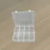 Caja de Almacenamiento de Plástico Transparente Pp con Doble Botón, Caja para Empaque y Organización de Componentes, Tarjetas de Joyería, Accesorios para Herramientas de Ferretería