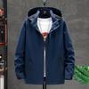 Casaco Masculino Moda High-end Primavera e Outono Jaqueta Masculina Capuz Removível All-match Roupas Masculinas Casuais de Casal