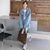 Chaqueta de mezclilla azul claro para mujer Primavera y Otoño Nuevo estilo coreano retro simple versátil casual bf moda chaqueta moderna ins