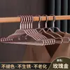 Percha de Aleación de Aluminio Espacial para el Hogar Colgador de Ropa Soporte de Ropa sin Costuras Antideslizante Ángulo Anti-hombro Metal de Lujo Ligero Tendedero para Adultos