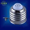 Portalámparas de rosca E27 de aluminio niquelado Bombilla LED e27 sin óxido a prueba de corrosión Portalámparas sin soldadura en espiral