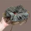 2026 Nuevo Coletero de Cinta Floral Estilo Coreano para Mujer, Goma Elástica de Alta Elasticidad para Peinados de Moño, Accesorio para el Cabello