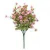 Plantas Artificiales, Vegetación, Arreglos Florales, Césped Decorativo, Césped Artificial de Plástico, Menta de 5 Ramas, Paisajismo de Ingeniería, Flores y Plantas Artificiales Decorativas