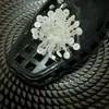Acessórios de Flor de Sapato de Cristal Resistentes Estilo Coreano com Lantejoulas Bordadas, Franjas de Cristal Exquisite de Estilo Leve de Luxo