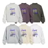 Sudadera con capucha de cuello redondo, estampado de retrato americano, peso pesado 420g, holgada, casual, para hombre, primavera, otoño, jersey, ropa deportiva, tendencia urbana