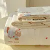 Sábanas de Algodón Lavado Grado A para Madre y Bebé Frescas Pequeñas Pieza Única Dormitorio Estudiantil Individual Doble Funda de Almohada de Algodón Puro Juego de Tres Piezas