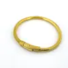Pulsera elástica de acero inoxidable Pulsera redonda de cuello de cisne Collar Cadena de hueso de serpiente Botón a presión Pulsera collar simple de alta gama Joyería