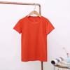 Playera de Color Sólido para Mujer, Playera de Cuello Redondo, Primavera y Verano, Manga Corta, Nueva 2023, Estilo Simple, Ajustada, Tipo Pulóver, Top