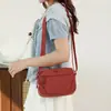 Estilo Coreano 2026 Nuevo Color Macarrón Casual Versátil Gran Capacidad Bolso de Hombro de Nylon para Mujer de Moda Bolso Cruzado Cuadrado Pequeño