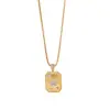 Collar colgante de corazón creativo de cobre con incrustaciones de circonita, estilo chino, versátil, único y sofisticado, joyería unisex