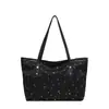 Bolsa tote simples, versátil, fashion e com personalidade, estilo europeu e americano, para mulheres, grande capacidade, adequada para o trabalho e uso casual, bolsa de ombro de alta qualidade