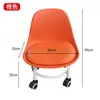 Banqueta baixa com rodas para uso doméstico, banqueta de rolamento silenciosa, banqueta de encaixe, limpeza de piso, cuidados com os pés, treinamento de crianças pequenas, banqueta pequena com roda universal, ferramenta de cuidado infantil