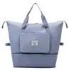 Bolsa de Viagem Expansível de Grande Capacidade Bolsa de Armazenamento Portátil Mala Dobrável Impermeável Bolsa Esportiva Fitness Portátil Leve para Curta Distância