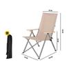Rampage MonsterReclinável Cão Marinho Cadeira de Alto Encosto Dobrável para Exterior Cadeira de Acampamento Cadeira de Piquenique Lazer Leve Portátil