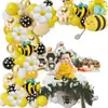 Conjunto de Arco de Balões Abelha Girassol Margarida Balões de Folha de Alumínio Abelha Decoração Tema Aniversário Abelha