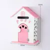Muebles para el Hogar Estilo Pastoral Buzón de Guardería Buzón de Mensajes Buzón de Madera Buzón de Sugerencias Decoraciones de Casitas de Madera Pequeñas