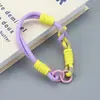 Lanyard corto de doble extremo para teléfono con juguete de gato, resistente y simple, adecuado para tazas, bolsas de mano para teléfono y correas de abanico impermeables
