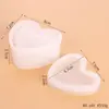 Molde hexagonal redondo para caja de almacenamiento DIY, molde de silicona para adorno de flor de ciruelo con forma de corazón, espejo de resina cristalina para mesa