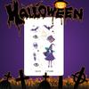 Pegatinas de tatuaje de Halloween fiesta niños dibujos animados divertido lindo calabaza bruja castillo fantasma telaraña impermeable duradero