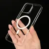 Capas Transparente Funda para Teléfono Móvil No Amarillea PC Cáscara Dura iPhone17 Alta Transparencia Magsafe Succión Magnética iPhone16