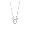 Collar dinámico Yilu Youyou de plata de ley s925 con incrustaciones de diamantes para mujer, cadena para la clavícula versátil y elegante, regalo de Navidad