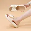 Pantuflas Planas de Verano para Exteriores para Mujer, Modelo Nuevo 2026 con Suela Gruesa y Lazo, Sandalias tipo Chancla Ligeras Versátiles de Moda Estilo Hada