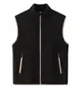Chaleco Personalizado con Bordado de Logo, Forro de Polar, Cuello Alto Cálido, Cremallera, Sin Mangas, Ropa de Trabajo, Uniforme de Grupo, Uniforme de Clase