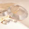 Colar Transfronteiriço Europeu e Americano Estilo Metal com Studs Irregulares de Diamante, Corrente de Clavícula com Design de Nicho, Acessório de Pescoço Minimalista Retrô para Mulheres