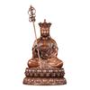 Popular Estátua de Cobre do Bodhisattva Ksitigarbha para Adoração em Casa, Estátua Budista, Ornamento Artesanal, Sentado em Lótus da Montanha Jiuhua