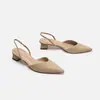 Sandalias Baotou para Mujer 2026 Nuevo Verano Sencillas Punta Fina Tacón Cuadrado Sandalias para Mujer Tacón Alto Correa Fina Moda Zapatos de una Sola Tira Talla Grande