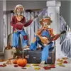 Esqueletos de Banjo Duelo Animados Divertidos Decoración de Halloween Esqueleto Banjo