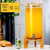 Cubo de Coca-Cola, Cubo para Bebidas de Jugo, Buffet, Cubo para Té de Frutas, Cubo para Vino, Cubo de Vidrio de Gran Capacidad, Tetera para Agua Fría con Grifo