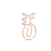 Clip para papel color animal forma creativa clip para papel hueco metal lindo dorado clip para papel ventas directas de fábrica