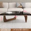 Mesa de centro de cristal, sala de estar, apartamento pequeño, moderno, minimalista, lujo ligero, mesa pequeña, creativa, mesa de centro de moda