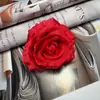 Flor de Seda Simulada Cabeça de Rosa Anna Decoração de Casamento Dia dos Namorados de Alto Padrão Flor Artificial Sala de Estar Casa Fotografia