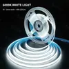 Tira de luz flexible COB 5V bajo voltaje serie completa, integración de alta densidad, iluminación uniforme sin puntos oscuros, especificaciones completas